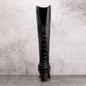 elegchic lace up boots